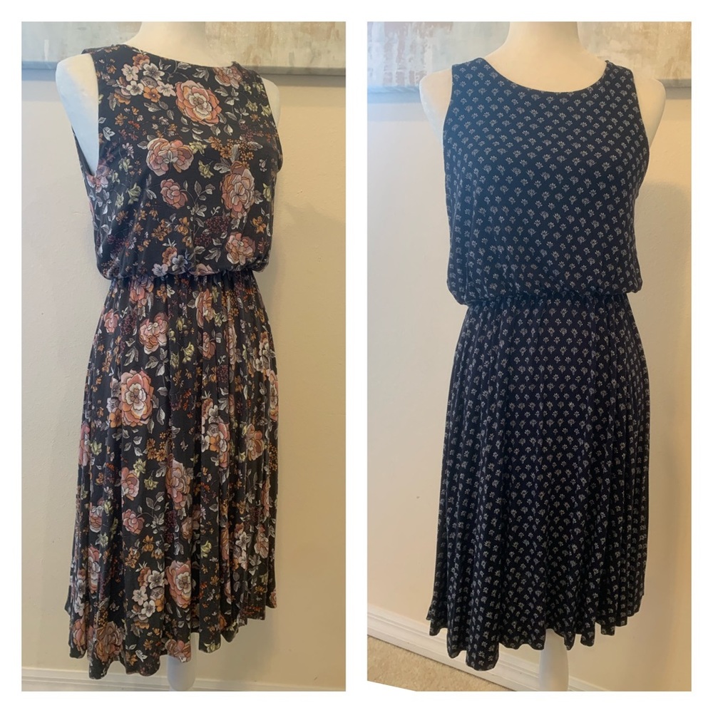 Set of (2) floral dresses from the LOFT